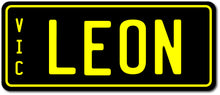 kidscarz.com.au, buy Custom Personalised Mini Kids Number Plates for Electric Cars & Ride O, electric toy cars and more, affordable Ride ons in Australia Custom Personalised Mini Kids Number Plates for Electric Cars & Ride Ons from kidscarz.com.au, we sell affordable ride on toys, free shipping Australia wide, Load image into Gallery viewer, Personalised Mini Number Plates for Kids Ride Ons in Yellow, for your electric mini car