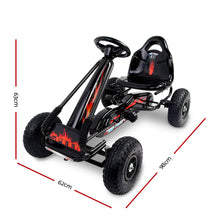 Kids Ride On Pedal Go Kart with Rubber Tyres and Adjustable Seat | Black from kidscarz.com.au, we sell affordable ride on toys, free shipping Australia wide, Load image into Gallery viewer, Kids Ride On Pedal Go Kart with Rubber Tyres and Adjustable Seat | Black
