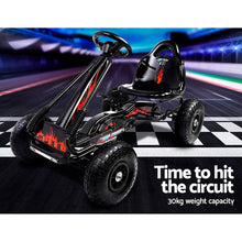 kidscarz.com.au, buy Kids Ride On Pedal Go Kart Australia with Rubber Tyres and Adjustable Seat | Black, electric toy cars and more, affordable Ride ons in Australia Kids Ride On Pedal Go Kart with Rubber Tyres and Adjustable Seat | Black from kidscarz.com.au, we sell affordable ride on toys, free shipping Australia wide, Load image into Gallery viewer, Kids Ride On Pedal Go Kart with Rubber Tyres and Adjustable Seat | Black