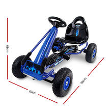 kidscarz.com.au, buy Kids Ride On Pedal Go Kart with Rubber Tyres and Adjustable Seat | Blu, electric toy cars and more, affordable Ride ons in Australia Kids Ride On Pedal Go Kart with Rubber Tyres and Adjustable Seat | Blue from kidscarz.com.au, we sell affordable ride on toys, free shipping Australia wide, Load image into Gallery viewer, Kids Ride On Pedal Go Kart with Rubber Tyres and Adjustable Seat | Blue
