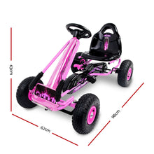Kids Ride On Pedal Go Kart with Rubber Tyres and Adjustable Seat | Pink from kidscarz.com.au, we sell affordable ride on toys, free shipping Australia wide, Load image into Gallery viewer, Kids Ride On Pedal Go Kart with Rubber Tyres and Adjustable Seat | Pink
