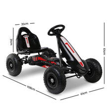 Kids Ride On Pedal Go Kart with Rubber Tyres and Adjustable Seat | Black from kidscarz.com.au, we sell affordable ride on toys, free shipping Australia wide, Load image into Gallery viewer, Kids Ride On Pedal Go Kart with Rubber Tyres and Adjustable Seat | Black
