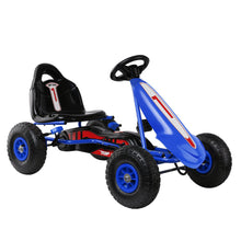 Kids Ride On Pedal Go Kart with Rubber Tyres and Adjustable Seat | Blue from kidscarz.com.au, we sell affordable ride on toys, free shipping Australia wide, Load image into Gallery viewer, Rigo Kids Pedal Go Kart Car Ride On Toys Racing Bike Rubber Tyre Adjustable Seat
