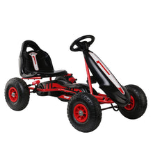 Kids Ride On Pedal Go Kart with Rubber Tyres and Adjustable Seat | Red & Black from kidscarz.com.au, we sell affordable ride on toys, free shipping Australia wide, Load image into Gallery viewer, Rigo Kids Pedal Go Kart Car Ride On Toys Racing Bike Rubber Tyre Adjustable Seat
