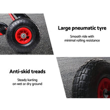 Kids Ride On Pedal Go Kart with Rubber Tyres and Adjustable Seat | Red & Black from kidscarz.com.au, we sell affordable ride on toys, free shipping Australia wide, Load image into Gallery viewer, Kids Ride On Pedal Go Kart with Rubber Tyres and Adjustable Seat | Red &amp; Black
