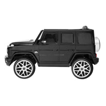 kidscarz.com.au, buy Licensed Mercedes Benz AMG G63 toy car with Remote Control - Kids Ride, electric toy cars and more, affordable Ride ons in Australia Licensed Mercedes Benz AMG G63 toy car with Remote Control - Kids Ride On Electric Car from kidscarz.com.au, we sell affordable ride on toys, free shipping Australia wide, Load image into Gallery viewer, Side view of a black Licensed Mercedes Benz AMG G63 toy car with Remote Control - Affordable Kids Ride On Electric Car for Australian children