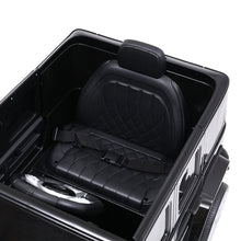 kidscarz.com.au, buy Licensed Mercedes Benz AMG G63 toy car with Remote Control - Kids Ride, electric toy cars and more, affordable Ride ons in Australia Licensed Mercedes Benz AMG G63 toy car with Remote Control - Kids Ride On Electric Car from kidscarz.com.au, we sell affordable ride on toys, free shipping Australia wide, Load image into Gallery viewer, Spacious seat of a black Licensed Mercedes Benz AMG G63 toy car with Remote Control - Affordable Kids Ride On Electric Car for Australian children