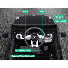 kidscarz.com.au, buy Licensed Mercedes Benz AMG G63 toy car with Remote Control - Kids Ride, electric toy cars and more, affordable Ride ons in Australia Licensed Mercedes Benz AMG G63 toy car with Remote Control - Kids Ride On Electric Car from kidscarz.com.au, we sell affordable ride on toys, free shipping Australia wide, Load image into Gallery viewer, In-Car Entertainment: This mercedes amg g63 toy car is provided with MP3 Connection, Engine and horn sounds.