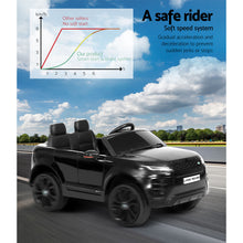 Australian electric Kids Cars - KidsCarz.com.au, Load image into Gallery viewer, Kids Ride On Electric Car with Remote Control | Licensed Range Rover Evoque | Black
 Load image into Gallery viewer, Kids Ride On Electric Car with Remote Control | Licensed Range Rover Evoque | Black