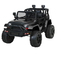 Kids Ride on Electric Car with Remote Control | Jeep Inspired Black from kidscarz.com.au, we sell affordable ride on toys, free shipping Australia wide, Load image into Gallery viewer, Electric Kids Ride On Jeep with Remote Control,  Black Jeep Inspired
