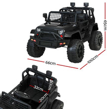 kidscarz.com.au, buy Kids Ride on Electric Car with Remote Control | Jeep Inspired Black, electric toy cars and more, affordable Ride ons in Australia Kids Ride on Electric Car with Remote Control | Jeep Inspired Black from kidscarz.com.au, we sell affordable ride on toys, free shipping Australia wide, Load image into Gallery viewer, Electric Kids Ride On with Remote Control, Black Jeep Inspiredl, Jeep Inspired | Black dimensions