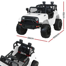 kidscarz.com.au, buy White Kids Ride On Jeep with Remote Control, Inspired 12V Electric Car, electric toy cars and more, affordable Ride ons in Australia White Kids Ride On Jeep with Remote Control, Inspired 12V Electric Car from kidscarz.com.au, we sell affordable ride on toys, free shipping Australia wide, Load image into Gallery viewer, Kids Ride On Electric Car with Remote Control | Jeep Inspired | White dimensions