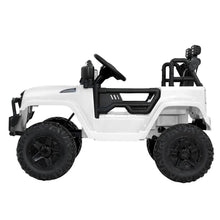 kidscarz.com.au, buy White Kids Ride On Jeep with Remote Control, Inspired 12V Electric Car, electric toy cars and more, affordable Ride ons in Australia White Kids Ride On Jeep with Remote Control, Inspired 12V Electric Car from kidscarz.com.au, we sell affordable ride on toys, free shipping Australia wide, Load image into Gallery viewer, Kids Ride On Electric Car with Remote Control | Jeep Inspired | White side