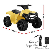 kidscarz.com.au, buy Rigo Kids Ride On ATV Quad Motorbike Car 4 Wheeler Electric Toys Batte, electric toy cars and more, affordable Ride ons in Australia Rigo Kids Ride On ATV Quad Motorbike Car 4 Wheeler Electric Toys Battery Yellow from kidscarz.com.au, we sell affordable ride on toys, free shipping Australia wide, Load image into Gallery viewer, Rigo Kids Ride On ATV Quad Motorbike Car 4 Wheeler Electric Toys Battery Yellow