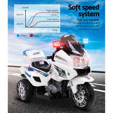 kidscarz.com.au, buy Electric Kids Ride On 12V Electric Motorbike, Police Inspired Motorcyc, electric toy cars and more, affordable Ride ons in Australia Electric Kids Ride On 12V Electric Motorbike, Police Inspired Motorcycle | White from kidscarz.com.au, we sell affordable ride on toys, free shipping Australia wide, Load image into Gallery viewer, Electric Kids Ride On 12V Electric Motorbike, Police Inspired Motorcycle | White