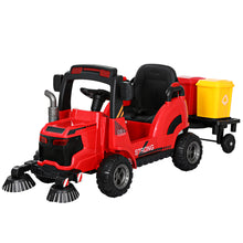 kidscarz.com.au, buy Rigo Kids Ride On Car Street Sweeper Truck w/Rotating Brushes Garbage , electric toy cars and more, affordable Ride ons in Australia Rigo Kids Ride On Car Street Sweeper Truck w/Rotating Brushes Garbage Cans Red from kidscarz.com.au, we sell affordable ride on toys, free shipping Australia wide, Load image into Gallery viewer, Rigo Kids Ride On Car Street Sweeper Truck w/Rotating Brushes Garbage Cans Red
