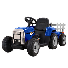 kidscarz.com.au, buy Kids Ride On Eletric Car | Tractor Trailer | Blue, electric toy cars and more, affordable Ride ons in Australia Kids Ride On Eletric Car | Tractor Trailer | Blue from kidscarz.com.au, we sell affordable ride on toys, free shipping Australia wide, Load image into Gallery viewer, Kids Ride On Eletric Car | Tractor Trailer | Blue