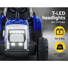 kidscarz.com.au, buy Kids Ride On Eletric Car | Tractor Trailer | Blue, electric toy cars and more, affordable Ride ons in Australia Kids Ride On Eletric Car | Tractor Trailer | Blue from kidscarz.com.au, we sell affordable ride on toys, free shipping Australia wide, Load image into Gallery viewer, Kids Ride On Eletric Car | Tractor Trailer | Blue