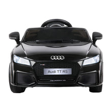kidscarz.com.au, buy Kids Ride On Electric Car with Remote Control | Licensed Audi TT RS Ro, electric toy cars and more, affordable Ride ons in Australia Kids Ride On Electric Car with Remote Control | Licensed Audi TT RS Roadster | Black from kidscarz.com.au, we sell affordable ride on toys, free shipping Australia wide, Load image into Gallery viewer, Kids Ride On Electric Car with Remote Control | Licensed Audi TT RS Roadster | Black front