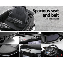 kidscarz.com.au, buy Kids Ride On Electric Car with Remote Control | Licensed Audi TT RS Ro, electric toy cars and more, affordable Ride ons in Australia Kids Ride On Electric Car with Remote Control | Licensed Audi TT RS Roadster | Black from kidscarz.com.au, we sell affordable ride on toys, free shipping Australia wide, Load image into Gallery viewer, Kids Ride On Electric Car with Remote Control | Licensed Audi TT RS Roadster | Black seat