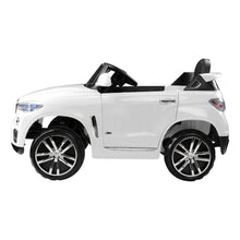 kidscarz.com.au, buy BMW X5 toy car, Inspired Kids Ride On Electric Car with Remote Control - White BMW ride on car Australia, electric toy cars and more, affordable Ride ons in Australia BMW X5 Inspired Kids Ride On Electric Car with Remote Control - White BMW ride on car Australia from kidscarz.com.au, we sell affordable ride on toys, free shipping Australia wide, Load image into Gallery viewer, BMW Kids Ride On Electric Car with Remote Control Australia, BMW X5 Inspired toy car , side of a White bmw kids car