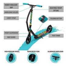 kidscarz.com.au, buy Kids Teen Kick Push Scooter | Lascoota | Black, electric toy cars and more, affordable Ride ons in Australia Kids Teen Kick Push Scooter | Lascoota | Black from kidscarz.com.au, we sell affordable ride on toys, free shipping Australia wide, Load image into Gallery viewer, Kids Teen Kick Push Scooter | Lascoota | Black