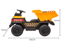 kidscarz.com.au, buy ROVO KIDS Electric Ride On Children's Toy Dump Truck with Bluetooth Mu, electric toy cars and more, affordable Ride ons in Australia ROVO KIDS Electric Ride On Children's Toy Dump Truck with Bluetooth Music - Yellow from kidscarz.com.au, we sell affordable ride on toys, free shipping Australia wide, Load image into Gallery viewer, ROVO KIDS Electric Ride On Children's Toy Dump Truck with Bluetooth Music - Yellow