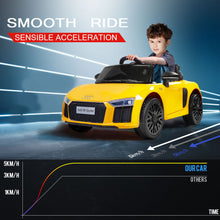kidscarz.com.au, buy Kids Ride On Electric Car with Remote Control | Licensed Audi R8 Spyde, electric toy cars and more, affordable Ride ons in Australia Kids Ride On Electric Car with Remote Control | Licensed Audi R8 Spyder | Yellow from kidscarz.com.au, we sell affordable ride on toys, free shipping Australia wide, Load image into Gallery viewer, Kids Ride On Electric Car with Remote Control | Licensed Audi R8 Spyder | Yellow