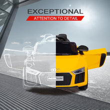 kidscarz.com.au, buy Kids Ride On Electric Car with Remote Control | Licensed Audi R8 Spyde, electric toy cars and more, affordable Ride ons in Australia Kids Ride On Electric Car with Remote Control | Licensed Audi R8 Spyder | Yellow from kidscarz.com.au, we sell affordable ride on toys, free shipping Australia wide, Load image into Gallery viewer, Kids Ride On Electric Car with Remote Control | Licensed Audi R8 Spyder | Yellow