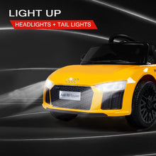 kidscarz.com.au, buy Kids Ride On Electric Car with Remote Control | Licensed Audi R8 Spyde, electric toy cars and more, affordable Ride ons in Australia Kids Ride On Electric Car with Remote Control | Licensed Audi R8 Spyder | Yellow from kidscarz.com.au, we sell affordable ride on toys, free shipping Australia wide, Load image into Gallery viewer, Kids Ride On Electric Car with Remote Control | Licensed Audi R8 Spyder | Yellow