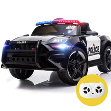 kidscarz.com.au, buy ROVO KIDS Ride-On Car Mustang Children Police Patrol Electric Toy w/ R, electric toy cars and more, affordable Ride ons in Australia ROVO KIDS Ride-On Car Mustang Children Police Patrol Electric Toy w/ Remote Control Black/White from kidscarz.com.au, we sell affordable ride on toys, free shipping Australia wide, Load image into Gallery viewer, ROVO KIDS Ride-On Car Mustang Children Police Patrol Electric Toy w/ Remote Control Black/White
