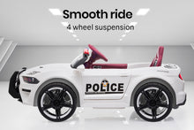 kidscarz.com.au, buy ROVO KIDS Ride-On Car Mustang Style Patrol Electric Battery Powered To, electric toy cars and more, affordable Ride ons in Australia ROVO KIDS Ride-On Car Mustang Style Patrol Electric Battery Powered Toy, Remote Control, White from kidscarz.com.au, we sell affordable ride on toys, free shipping Australia wide, Load image into Gallery viewer, ROVO KIDS Ride-On Car Mustang Style Patrol Electric Battery Powered Toy, Remote Control, White