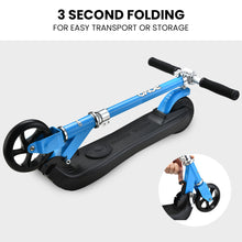 kidscarz.com.au, buy ROVO KIDS Electric Scooter Lithium Ride-On Foldable E-Scooter 125W Rec, electric toy cars and more, affordable Ride ons in Australia ROVO KIDS Electric Scooter Lithium Ride-On Foldable E-Scooter 125W Rechargeable, Blue from kidscarz.com.au, we sell affordable ride on toys, free shipping Australia wide, Load image into Gallery viewer, ROVO KIDS Electric Scooter Lithium Ride-On Foldable E-Scooter 125W Rechargeable, Blue