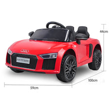 kidscarz.com.au, buy Kahuna R8 Spyder Audi Licensed Kids Electric Ride On Car Remote Contro, electric toy cars and more, affordable Ride ons in Australia Kahuna R8 Spyder Audi Licensed Kids Electric Ride On Car Remote Control - Red from kidscarz.com.au, we sell affordable ride on toys, free shipping Australia wide, Load image into Gallery viewer, Kahuna R8 Spyder Audi Licensed Kids Electric Ride On Car Remote Control - Red