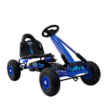 Kids Ride On Pedal Go Kart with Rubber Tyres and Adjustable Seat | Blue from kidscarz.com.au, we sell affordable ride on toys, free shipping Australia wide, Load image into Gallery viewer, Rigo Kids Pedal Go Kart Car Ride On Toys Racing Bike Rubber Tyre Adjustable Seat
