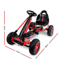 Kids Ride On Pedal Go Kart with Rubber Tyres and Adjustable Seat | Red & Black from kidscarz.com.au, we sell affordable ride on toys, free shipping Australia wide, Load image into Gallery viewer, Kids Ride On Pedal Go Kart with Rubber Tyres and Adjustable Seat | Red &amp; Black
