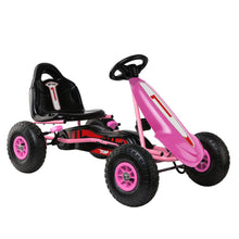 Kids Ride On Pedal Go Kart with Rubber Tyres and Adjustable Seat | Pink from kidscarz.com.au, we sell affordable ride on toys, free shipping Australia wide, Load image into Gallery viewer, Rigo Kids Pedal Go Kart Car Ride On Toys Racing Bike Rubber Tyre Adjustable Seat
