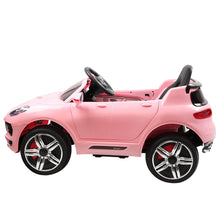 Kids Ride On Electric Car with Remote Control | Porsche Macan Inspired | Pink from kidscarz.com.au, we sell affordable ride on toys, free shipping Australia wide, Load image into Gallery viewer, Kids Ride On Electric Car with Remote Control | Porsche Macan Inspired | Pink
