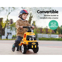 Best Ride On Bulldozer Digger Toddler Foot to Floor | Kids Work Style Truck Yellow from kidscarz.com.au, we sell affordable ride on toys, free shipping Australia wide, Load image into Gallery viewer, Bulldozer Digger Kids Ride On Toy Truck Toddler Foot to Floor - Yellow transformation

