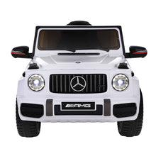 Mercedes Benz AMG G63 Licensed White, Kids Ride On Electric Car with Remote Control from kidscarz.com.au, we sell affordable ride on toys, free shipping Australia wide, Load image into Gallery viewer, Licensed Mercedes Benz Kids Ride On Car Electric AMG G63 White is now available to Australia at low cost. Fast, free shipping to ensure that every child will receive their new Mercedes-Benz AMG G63 ride on car with remote control on time, the best, stunning birthday present for all Australian children.
