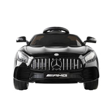 Kids Ride On Electric Car with Remote Control | Licenced Mercedes-Benz AMG GT R | Black from kidscarz.com.au, we sell affordable ride on toys, free shipping Australia wide, Load image into Gallery viewer, Kids Ride On Electric Car with Remote Control | Licenced Mercedes-Benz AMG GT R | Black front
