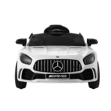 Licensed White Mercedes-Benz AMG GTR with Remote Control - 12V Kids Ride On Electric Car from kidscarz.com.au, we sell affordable ride on toys, free shipping Australia wide, Load image into Gallery viewer, Licensed White Mercedes-Benz AMG GTR with Remote Control - 12V Kids Ride On Electric Car
