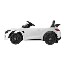Licensed White Mercedes-Benz AMG GTR with Remote Control - 12V Kids Ride On Electric Car from kidscarz.com.au, we sell affordable ride on toys, free shipping Australia wide, Load image into Gallery viewer, Licensed White Mercedes-Benz AMG GTR with Remote Control - 12V Kids Ride On Electric Car
