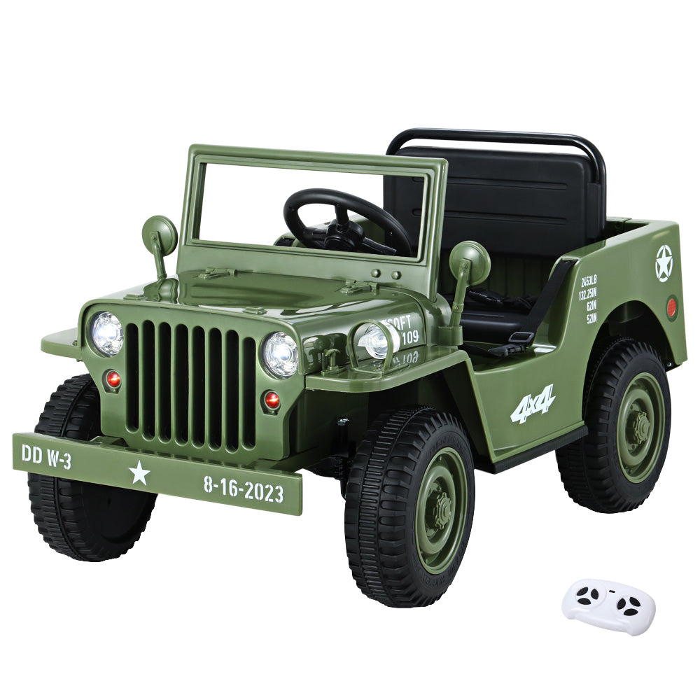 www.kidscarz.com.au, electric toy car, affordable Ride ons in Australia, Kids Ride On Electric Car with Remote Control |Off Road Military | Olive