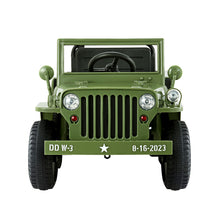 Kids Ride On Electric Car with Remote Control |Off Road Military | Olive from kidscarz.com.au, we sell affordable ride on toys, free shipping Australia wide, Load image into Gallery viewer, Kids Ride On Electric Car with Remote Control |Off Road Military | Olive
