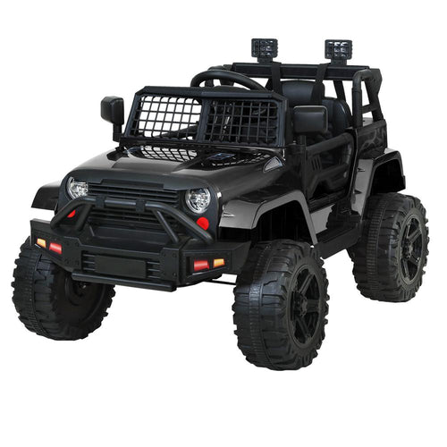 Electric Kids Ride On Jeep with Remote Control,  Black Jeep Inspired