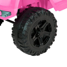 Kids Ride On Electric Car with Remote Control | Jeep Wrangler Inspired Pink from kidscarz.com.au, we sell affordable ride on toys, free shipping Australia wide, Load image into Gallery viewer, Kids Ride On Electric Car with Remote Control | Jeep Wrangler Inspired | Pink wheel
