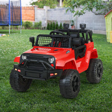 Kids Ride On Electric Car with Remote Control | Jeep Wrangler Inspired Red from kidscarz.com.au, we sell affordable ride on toys, free shipping Australia wide, Load image into Gallery viewer, Kids Ride On Electric Car with Remote Control | Jeep Inspired | Red view
