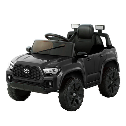 Officially Licensed Toyota Tacoma Ride on Toy, Black Off Road Jeep for Australia, 12V Battery Operated Electric Kids Ride On Toy Car with Remote Control.