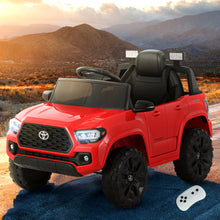 Red Licensed Toyota Tacoma Ride on Toy with Remote Control from kidscarz.com.au, we sell affordable ride on toys, free shipping Australia wide, Load image into Gallery viewer, Officially Licensed Toyota Tacoma Ride on Toy, Red Off Road Jeep for Australia, Electric Kids Ride On Toy Car with Remote Control.
